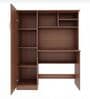 Nector Hutch Desk In Planked Walnut Finish Nector Hutch Desk In Planked Walnut Finish