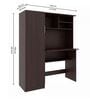 Nector Hutch Desk in Wenge Finish Nector Hutch Desk in Wenge Finish