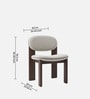 Neerlo Soft Dining Chair In Grey Colour