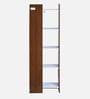Neil Book Case In Classic Walnut And White Colour Neil Book Case In Classic Walnut And White Colour