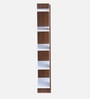 Neil Book Case In Classic Walnut And White Colour Neil Book Case In Classic Walnut And White Colour