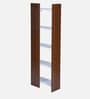 Neil Book Case In Classic Walnut And White Colour Neil Book Case In Classic Walnut And White Colour