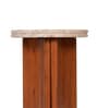 Nell Arch Coffee Table With Beige Panther Marble In Acacia Wood  Finish (Set of 2)