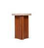 Nell Arch Coffee Table With Beige Panther Marble In Acacia Wood  Finish (Set of 2)