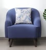 Nelson Fabric 1 Seater Sofa in Blue Colour