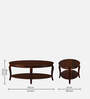Nelson Sheesham Wood Coffee Table In Country Light Finish