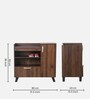 Nen Shoe Cabinet in Columbia Walnut Finish