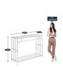 Nena Console Table in Stainless steel Finish