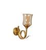 Nena Metal & Glass Wall Light (Amber)