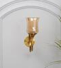 Nena Metal & Glass Wall Light (Amber)