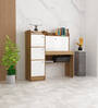 Neo Hutch Desk in Lyon Teak & White Colour