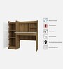 Neo Hutch Desk in Lyon Teak & White Colour