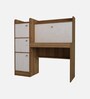 Neo Hutch Desk in Lyon Teak & White Colour