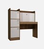 Neo Hutch Desk in Lyon Teak & White Colour