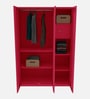 Neolite 3 Door Almirah in Blush Red Colour