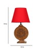Neon Chakra Table Lamp With Red Shade