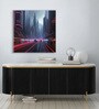 Neon Cityscape Canvas Art Print Printed Wall Painting Stretch Canvas Frame