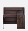 Neptune Hutch Desk in Brown Matte Finish