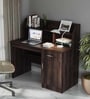 Neptune Hutch Desk in Brown Matte Finish