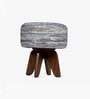 Neptune Pouf In Ribbed Finish