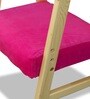 MacMillan Pine Wood Activity Table Chair Set with Adjustable Height in Pink
