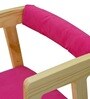 MacMillan Pine Wood Activity Table Chair Set with Adjustable Height in Pink