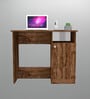 Nero Multipurpose, Computer Desk for Home/Office, Writing Table, Sturdy Small Desks for Small Spaces in Cochwood Brown Finish