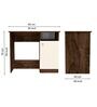 Nero Multipurpose, Computer Desk for Home/Office, Writing Table, Sturdy Small Desks for Small Spaces in Highland Pine & Cochwood Brown Finish