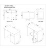 Nero Multipurpose, Computer Desk for Home/Office, Writing Table, Sturdy Small Desks for Small Spaces in Cochwood Brown & Highland Pine Finish