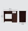 Nero Multipurpose, Computer Desk for Home/Office, Writing Table, Sturdy Small Desks for Small Spaces in Aisan Walnut Finish