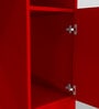 Nero Multipurpose, Computer Desk for Home/Office, Writing Table, Sturdy Small Desks for Small Spaces in Scarlet Red Finish