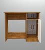 Nero Multipurpose, Computer Desk for Home/Office, Writing Table, Sturdy Small Desks for Small Spaces in Highland Pine & Plateau Apple Finish