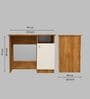 Nero Multipurpose, Computer Desk for Home/Office, Writing Table, Sturdy Small Desks for Small Spaces in Highland Pine & Plateau Apple Finish