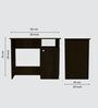 Nero Multipurpose, Computer Desk for Home/Office, Writing Table, Sturdy Small Desks for Small Spaces in Chiyoda Wange Finish