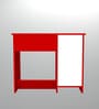 Nero Multipurpose, Computer Desk for Home/Office, Writing Table, Sturdy Small Desks for Small Spaces in Scarlet Red Finish