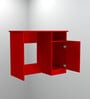 Nero Multipurpose, Computer Desk for Home/Office, Writing Table, Sturdy Small Desks for Small Spaces in Scarlet Red Finish