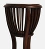 Nero Teak Wood End Table In Walnut Finish