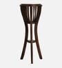 Nero Teak Wood End Table In Walnut Finish