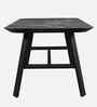 Nerova 6-Seater Dining Set In Solid Wood Base With Marble Finish