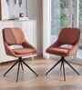 Nerova 6-Seater Dining Set In Solid Wood Base With Marble Finish