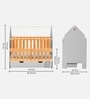 Nest Baby Crib with Mattress In Grey Finish