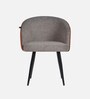 Nest Fabric Arm Chair In Tan and Grey Colour