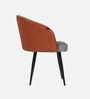 Nest Fabric Arm Chair In Tan and Grey Colour