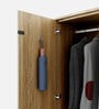 Nester 2 Door Wardrobe In Sebastian Oak & Melamine Finish