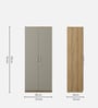 Nester 2 Door Wardrobe In Sebastian Oak & Melamine Finish