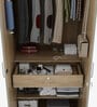 Nester 2 Door Wardrobe In Sebastian Oak & Melamine Finish
