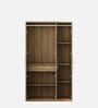Nester 3 Door Wardrobe In Sebastian Oak & Melamine Finish
