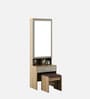 Nester Dressing Unit With Stool In Sebastian Oak & Melamine Finish