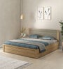 Nester King Sized Bed With Front Pull Out Storage In Sebastian Oak & Melamine Finish