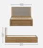 Nester Single Bed With Box Storage In Sebastian Oak & Melamine Finish